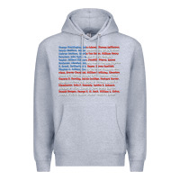Heather Grey List of Presidents of the United States, Gift Premium Hoodie - longCreatives