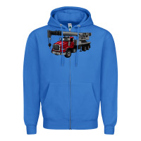 True Royal crane truck Zipper Hoodie - Artiststas