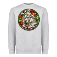 Heather Grey christmas lincoln sheep Heavyweight Sweatshirt - LillyAllenDesigns