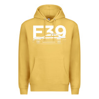 Antique Gold E39 5 Series  Car Silhouette Premium Hoodie - longCreatives