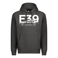 Charcoal Heather E39 5 Series  Car Silhouette Premium Hoodie - longCreatives