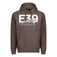 Coffee E39 5 Series  Car Silhouette Premium Hoodie - longCreatives