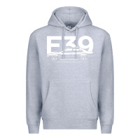 Heather Grey E39 5 Series  Car Silhouette Premium Hoodie - longCreatives