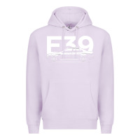 Lilac E39 5 Series  Car Silhouette Premium Hoodie - longCreatives