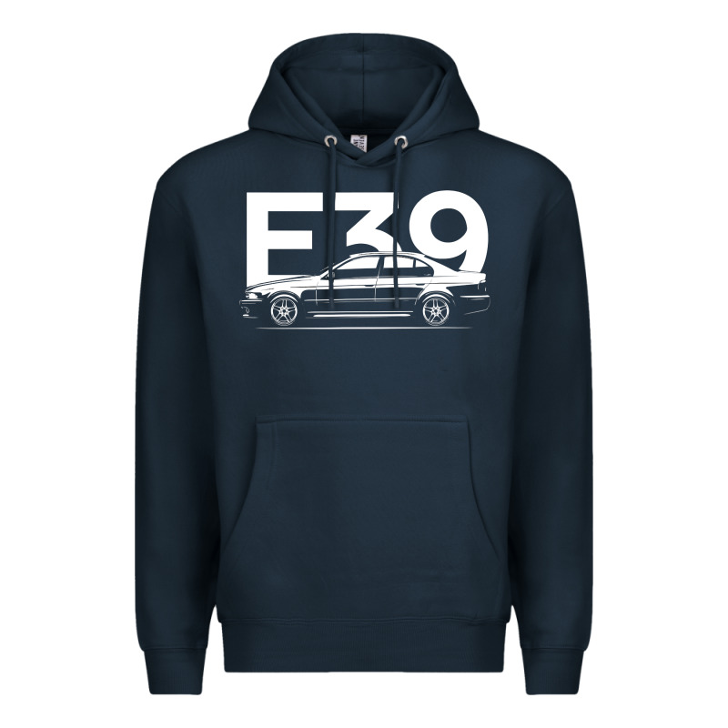 E39 5 Series  Car Silhouette Premium Hoodie by longCreatives | Teevron