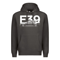 Smoke E39 5 Series  Car Silhouette Premium Hoodie - longCreatives
