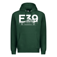 Sports Green E39 5 Series  Car Silhouette Premium Hoodie - longCreatives