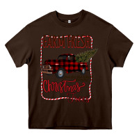 Chocolate Brown Farm Fresh Christmas Heavy Core Tee - Bettercallsaul