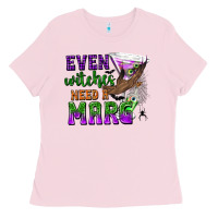 Bubblegum Pink Even Witches Need a Marg Ladies Tee - texasbilliewilder
