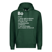 Sports Green BO Definition Personalized Name Funny Birthday Gift Idea Premium Hoodie - longCreatives