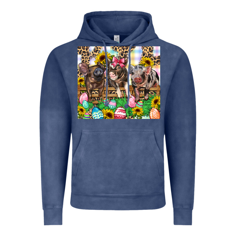 Easter Farm Animals Happy Easter Day Vintage Hoodie by CowGirlArtShop | Teevron