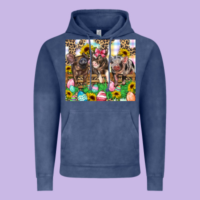 Easter Farm Animals Happy Easter Day Vintage Hoodie Designed By Cowgirlartshop