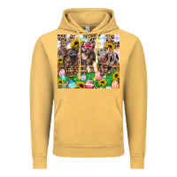Vintage Mustard easter farm animals Happy Easter Day Vintage Hoodie - CowGirlArtShop
