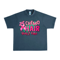 Midnight Navy Chemo hair don't care Cancer Awareness Urban Heavy Tee - HowdyJamesFarm
