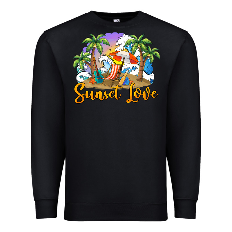 Sunset Love Premium Sweatshirt by BarkalooDesign | Teevron