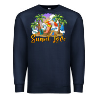 Navy sunset love Premium Sweatshirt - BarkalooDesign