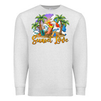 Oatmeal Heather sunset love Premium Sweatshirt - BarkalooDesign
