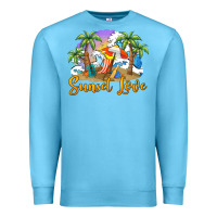 Ocean Blue sunset love Premium Sweatshirt - BarkalooDesign