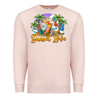 Pale Pink sunset love Premium Sweatshirt - BarkalooDesign