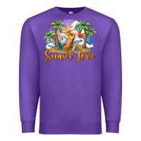 Purple sunset love Premium Sweatshirt - BarkalooDesign