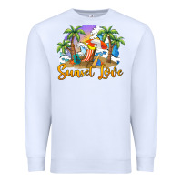 White sunset love Premium Sweatshirt - BarkalooDesign