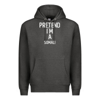 Charcoal Heather pretend i`m a somali shirt funny halloween Premium Hoodie - longCreatives