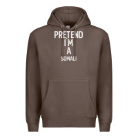 Coffee pretend i`m a somali shirt funny halloween Premium Hoodie - longCreatives