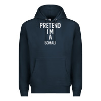 Pretend I`m A Somali Shirt Funny Halloween Premium Hoodie | Teevron