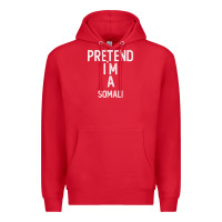 Red pretend i`m a somali shirt funny halloween Premium Hoodie - longCreatives