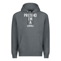 Rock pretend i`m a somali shirt funny halloween Premium Hoodie - longCreatives