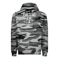 Slate Camo pretend i`m a somali shirt funny halloween Premium Hoodie - longCreatives