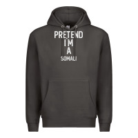 Smoke pretend i`m a somali shirt funny halloween Premium Hoodie - longCreatives