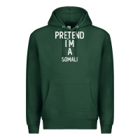 Sports Green pretend i`m a somali shirt funny halloween Premium Hoodie - longCreatives