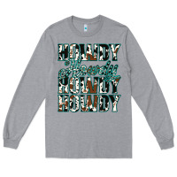Heather Grey Howdy Cowhide Turquoise Long Sleeve Tee - Jasminsmagicworld