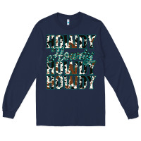 Navy Howdy Cowhide Turquoise Long Sleeve Tee - Jasminsmagicworld
