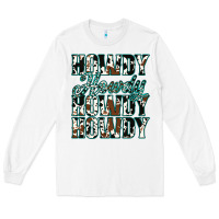 White Howdy Cowhide Turquoise Long Sleeve Tee - Jasminsmagicworld