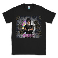 Black gothic girl with black rose Classic Tee - TumblerDesignByShophia