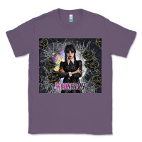 Lavender gothic girl with black rose Classic Tee - TumblerDesignByShophia