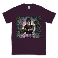 Plum gothic girl with black rose Classic Tee - TumblerDesignByShophia