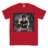 Red gothic girl with black rose Classic Tee - TumblerDesignByShophia