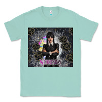 Seafoam gothic girl with black rose Classic Tee - TumblerDesignByShophia