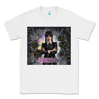 White gothic girl with black rose Classic Tee - TumblerDesignByShophia