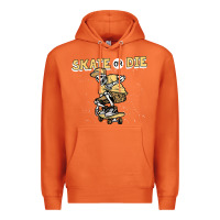 Carrot skate or die funny skeleton skating skater halloween costume Premium Hoodie - longCreatives