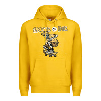 Lemon skate or die funny skeleton skating skater halloween costume Premium Hoodie - longCreatives