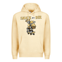 Pina Colada skate or die funny skeleton skating skater halloween costume Premium Hoodie - longCreatives