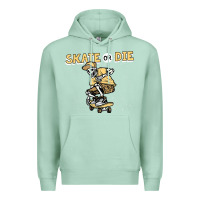 Seafoam skate or die funny skeleton skating skater halloween costume Premium Hoodie - longCreatives