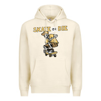 Tofu skate or die funny skeleton skating skater halloween costume Premium Hoodie - longCreatives