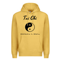 Antique Gold Tai Chi T, Meditation In Motion, Martial Arts Gift Premium Hoodie - longCreatives