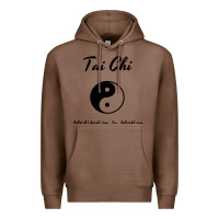 Chestnut Tai Chi T, Meditation In Motion, Martial Arts Gift Premium Hoodie - longCreatives