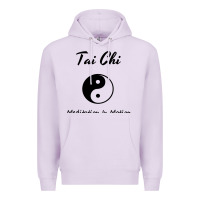 Lilac Tai Chi T, Meditation In Motion, Martial Arts Gift Premium Hoodie - longCreatives